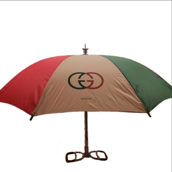 Rare Vintage Gucci Stirrup Handle Umbrella | Circa 1970s-1980s - Picture 1 of 4